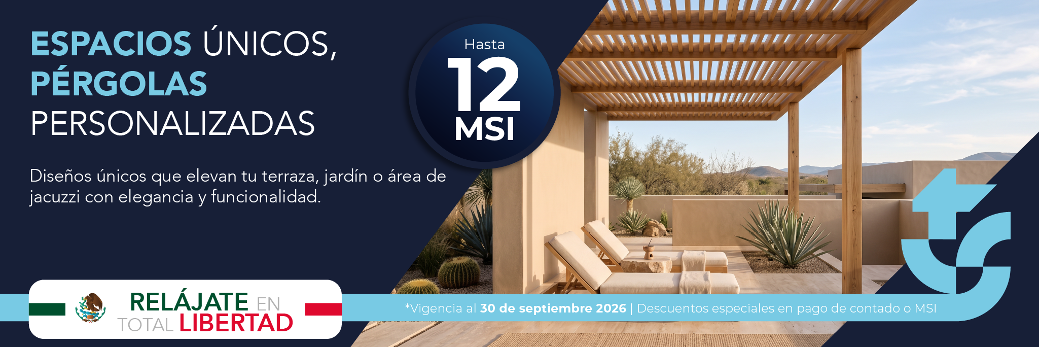 Pérgolas de diseño sobre medida para terraza y jardín TotalSpa