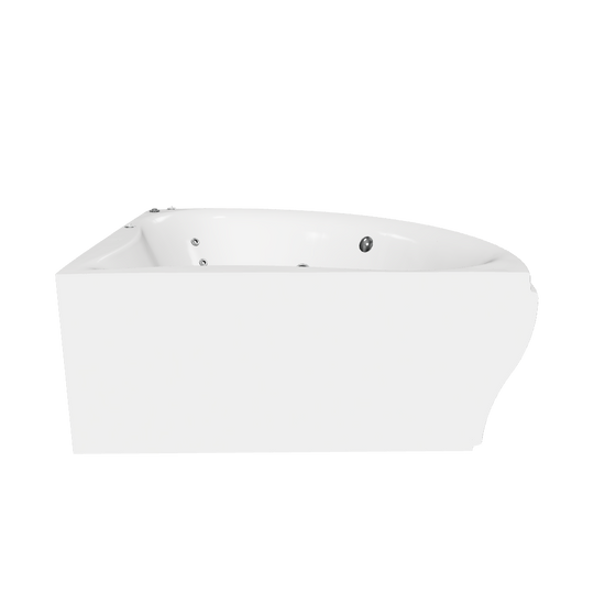 Modelado 3D de la tina esquinera 30-01 TotalSpa™ con faldón, para renders arquitectónicos y visualización profesional.