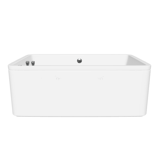 Modelado 3D de la tina 100-01 rectangular, vista completa para integración digital