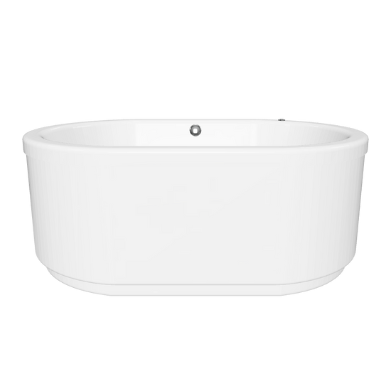 Modelado 3D del modelo F 015 ovalada en color blanco con acabado liso