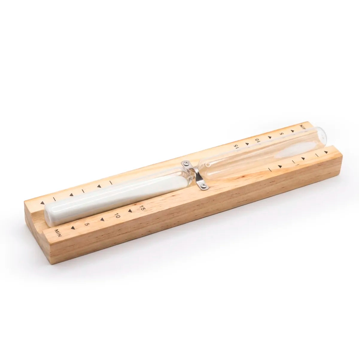 Reloj de arena de madera para control de tiempo en sauna y vapor
