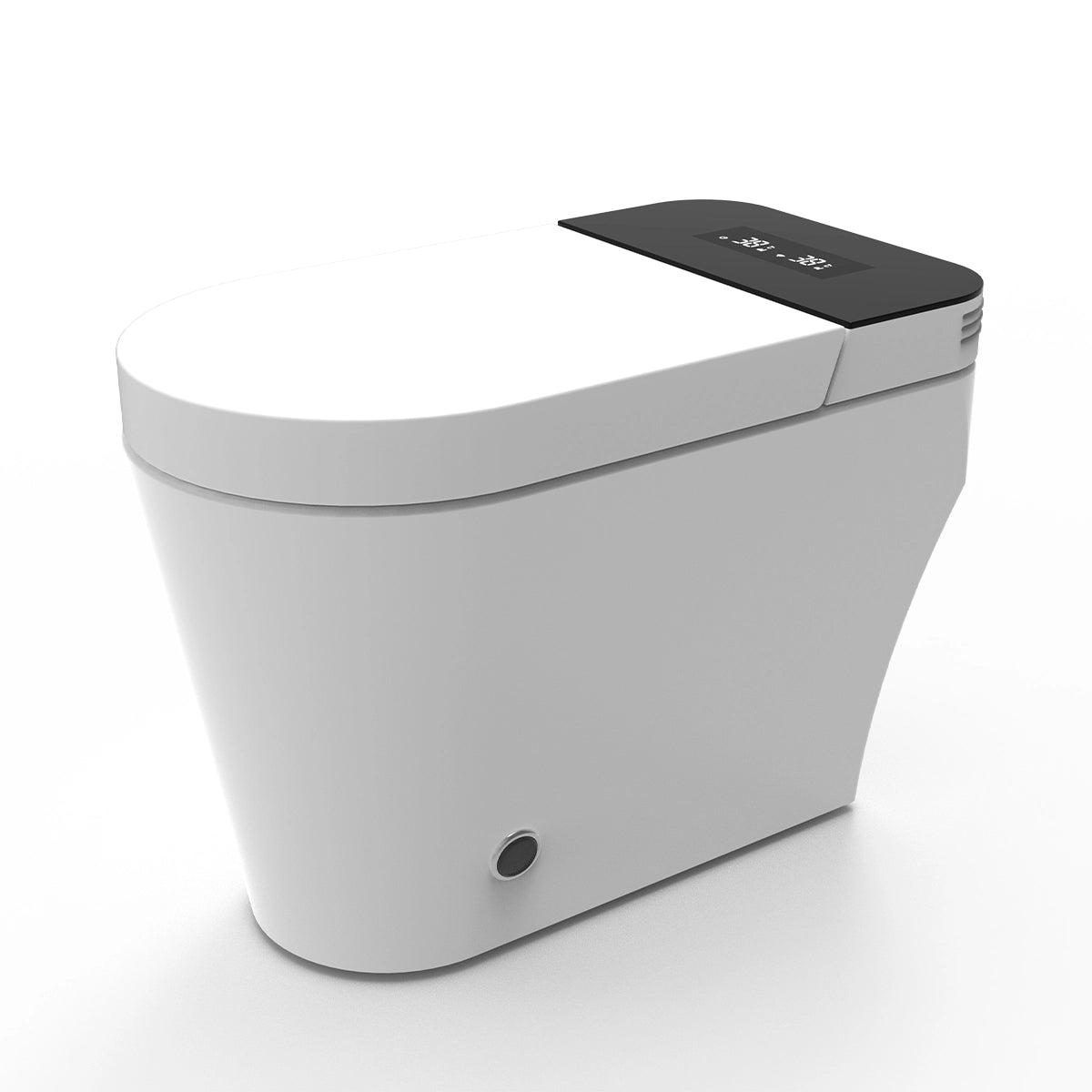 Sanitario inteligente automático TotalSpa con sistema de lavado bidet, control digital y diseño minimalista blanco, vista lateral