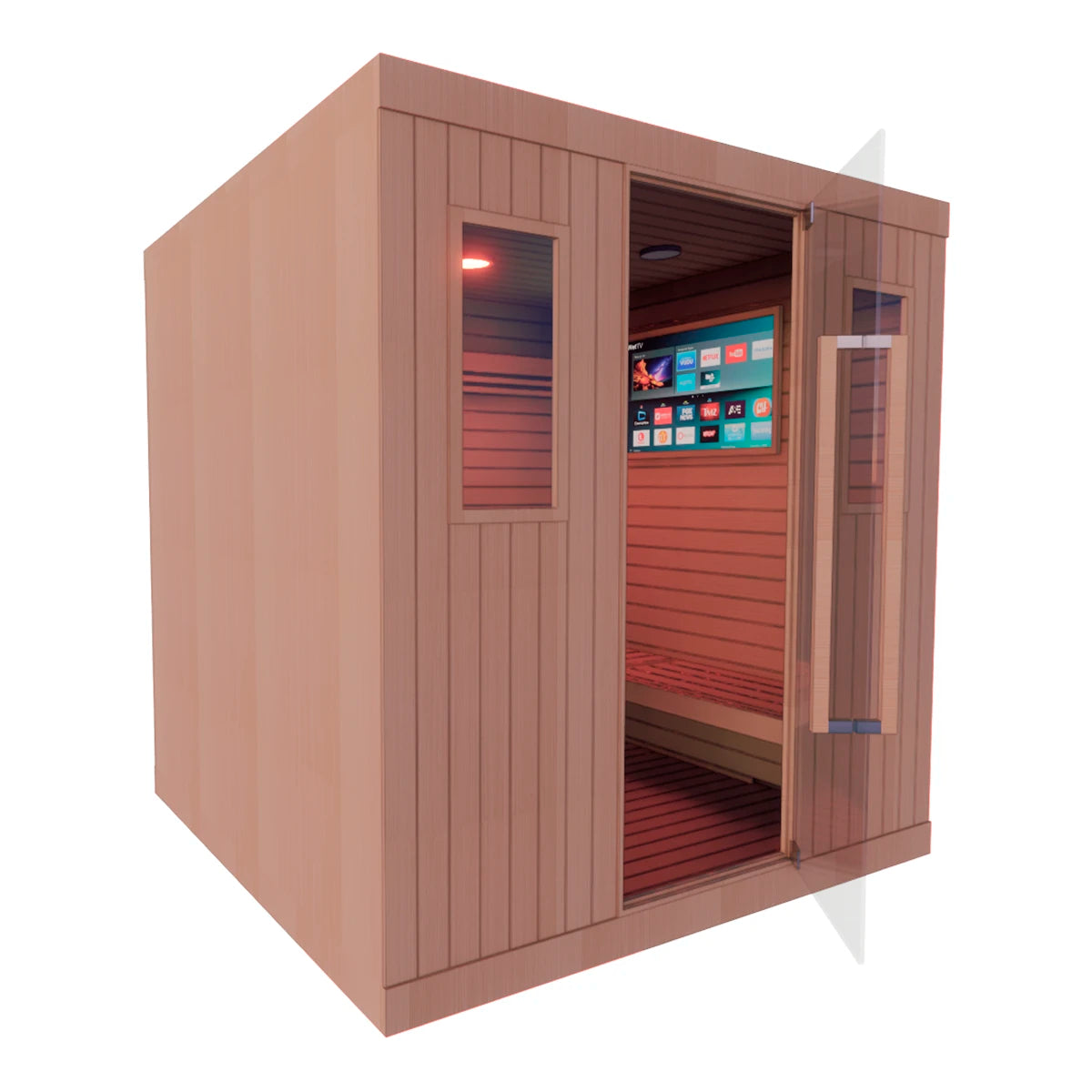 Sauna de Calor Seco para 6 Personas | TotalSpa con Infrarrojo y Cromoterapia