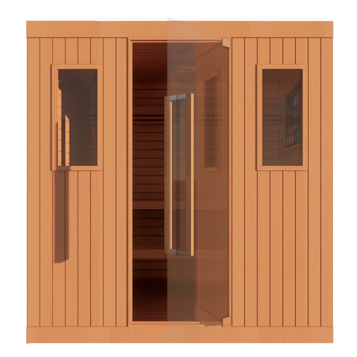 Sauna de Calor Seco para 6 Personas | TotalSpa con Infrarrojo y Cromoterapia