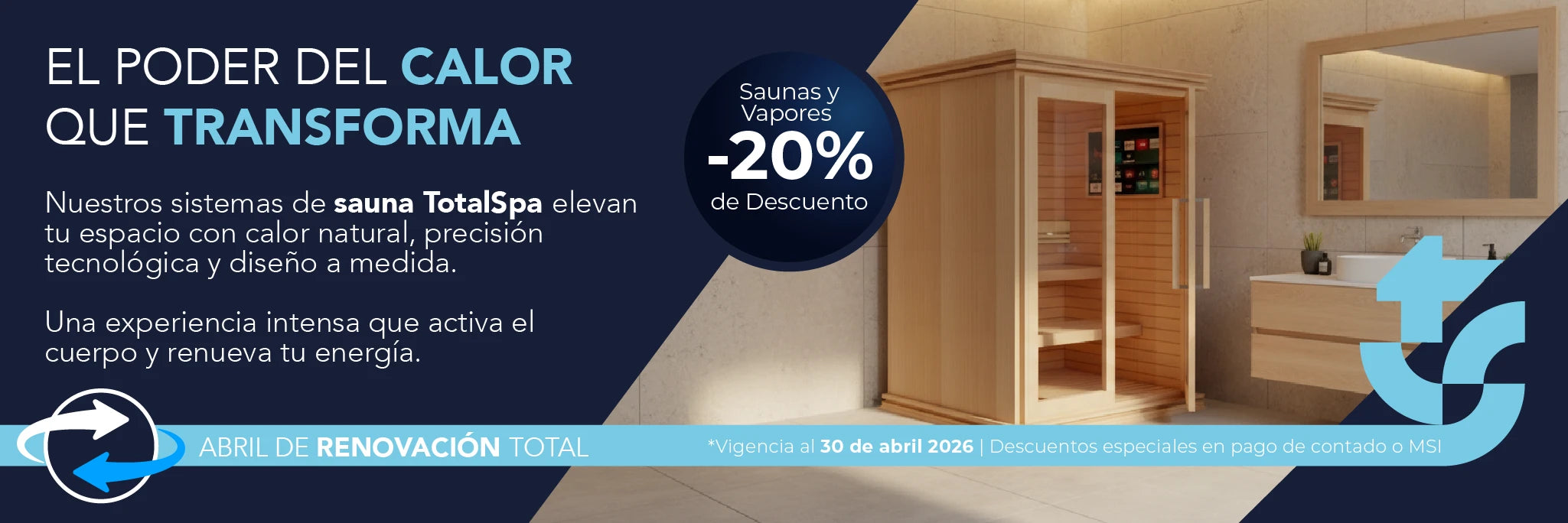 Sauna en seco y con luz infrarrojo y cromoterapia con 20% de descuento abril 2026