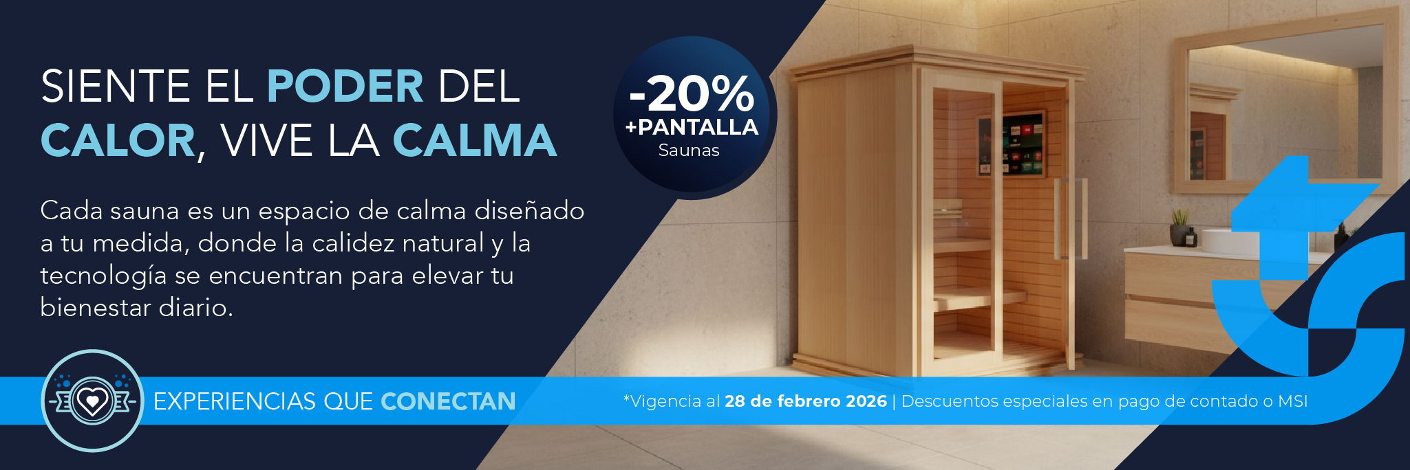 Sauna en seco y con luz infrarrojo y cromoterapia con 20% de descuento más pantalla febrero 2026