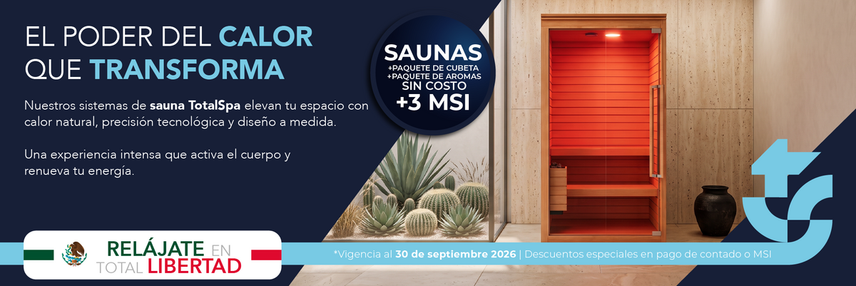 Saunas de calor seco e iluminación infrarrojo de TotalSpa
