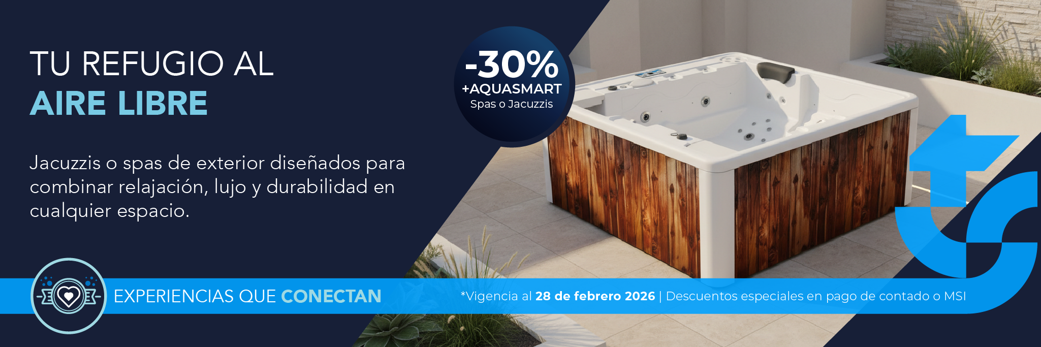 spa o jacuzzis con 30% de descuento febrero 2026