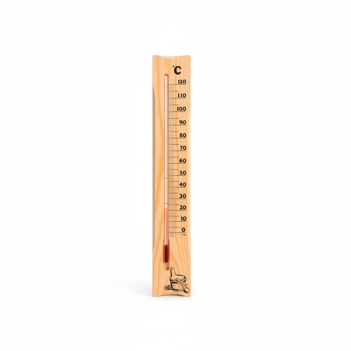 Termómetro de Madera para Sauna y Vapor | Control de Temperatura Tradicional