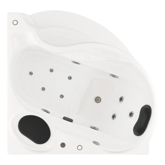 Tina esquinera 01-01 TotalSpa™ con sistema de hidromasaje, asiento ergonómico y jets direccionales de alto rendimiento.