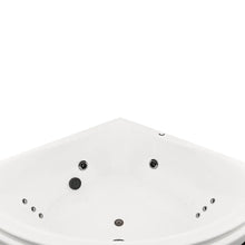 Acercamiento al sistema de hidromasaje de la tina 30-01 TotalSpa™, con jets direccionales de 3” y minijets lumbares relajantes.