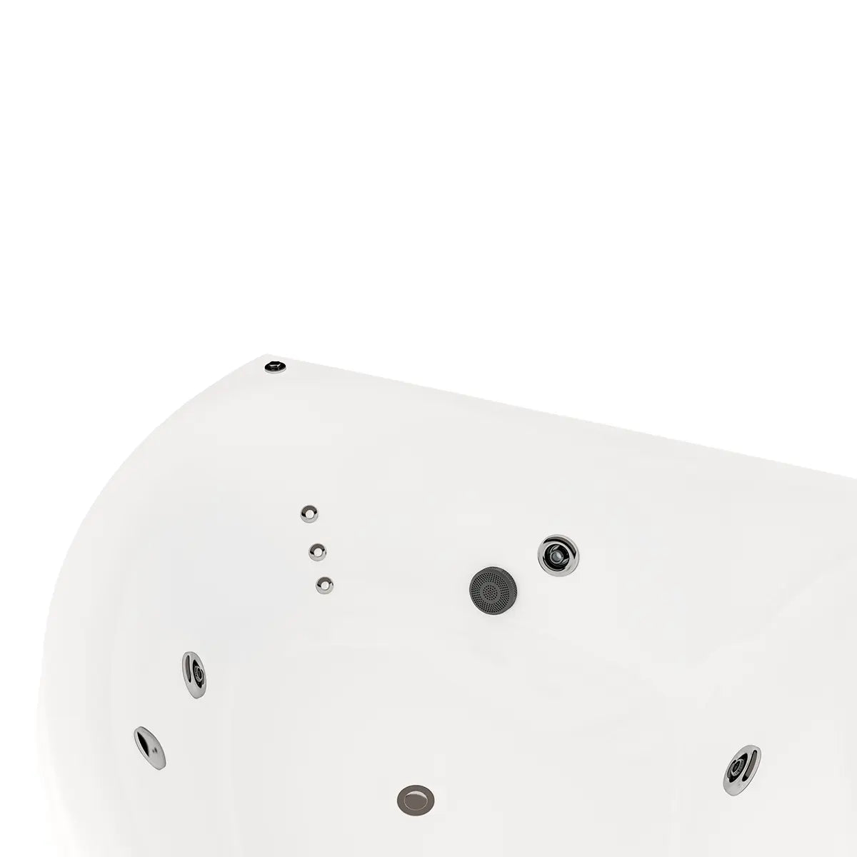 Detalle del acrílico de exportación de la tina 30-01 TotalSpa™, con aislamiento térmico y acabados de alta durabilidad.