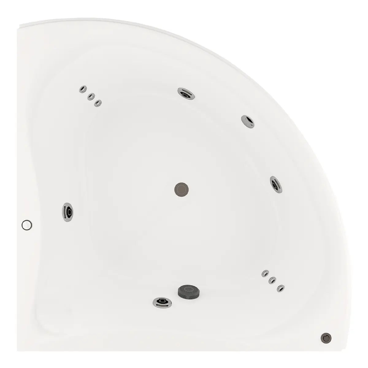 Tina esquinera 30-01 TotalSpa™ con sistema de hidromasaje y motobomba de 2.5 HP.