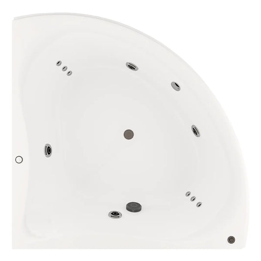 Tina esquinera 30-01 TotalSpa™ con sistema de hidromasaje y motobomba de 2.5 HP.