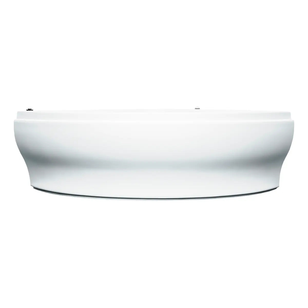 Vista lateral de la tina 30-01 TotalSpa™ con faldón frontal, perfecta para baños interiores con diseño contemporáneo.