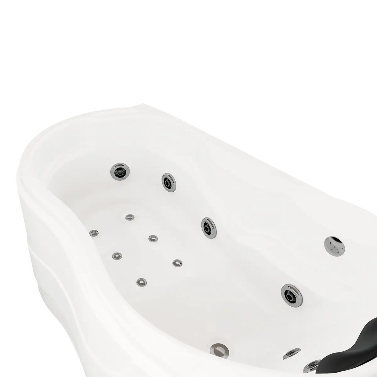 Detalle del acabado acrílico de exportación de la tina 50-01 TotalSpa™, con aislamiento térmico de poliuretano y refuerzo en fibra de vidrio.