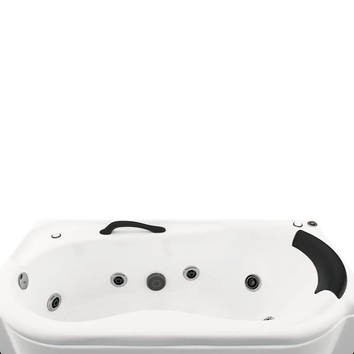 Acercamiento al sistema de hidromasaje de la tina Hotelera 2000 TotalSpa™, con 8 jets direccionales y motobomba de 2.5 HP.