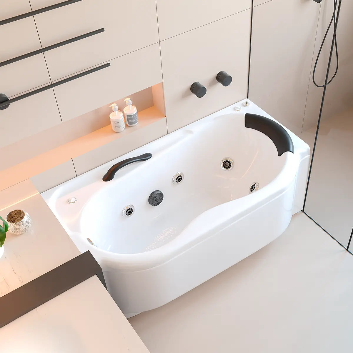 Render alternativo de la tina Hotelera 2000 TotalSpa™ instalada en ambiente hotelero.