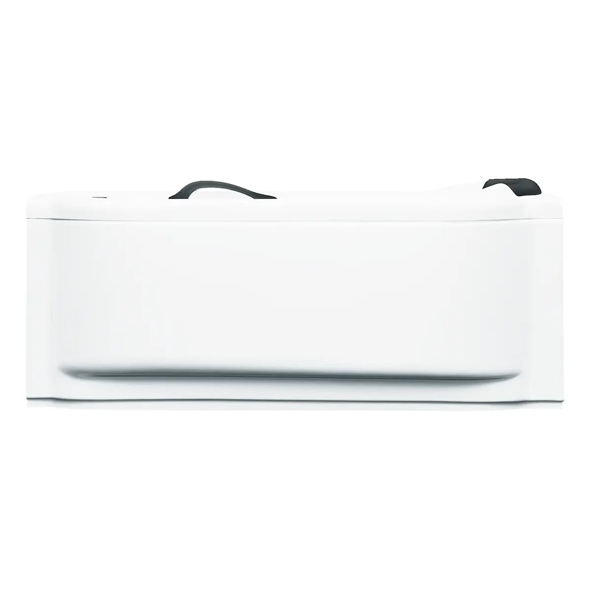 Vista lateral de la tina Hotelera 2000 TotalSpa™ con faldón desmontable, diseño compacto con acabados premium.