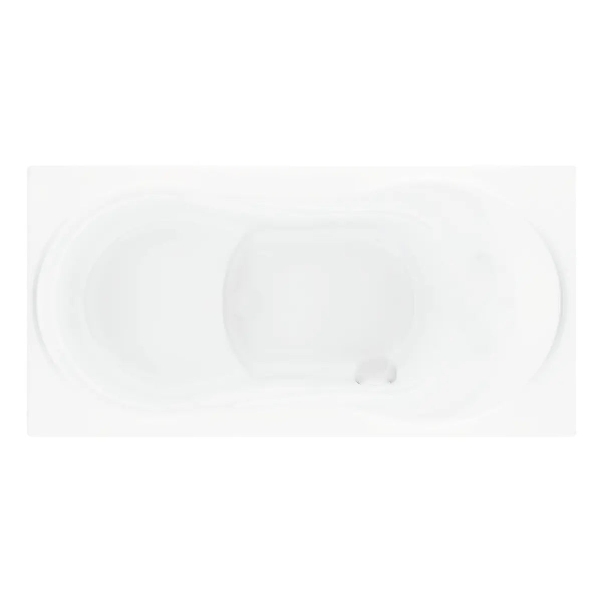 Versión sencilla de la tina Lola TotalSpa™ sin hidromasaje, ideal para baños interiores minimalistas y funcionales.