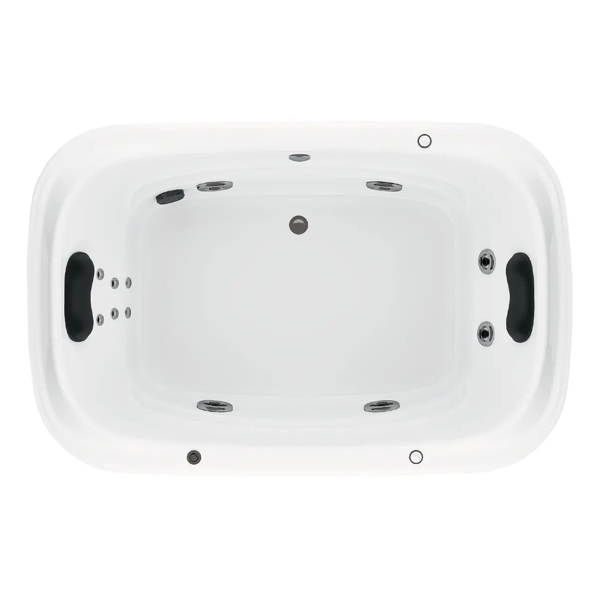 Tina Tulla TotalSpa™ con sistema de hidromasaje, doble cabecera y jets direccionales de alto rendimiento para dos personas.