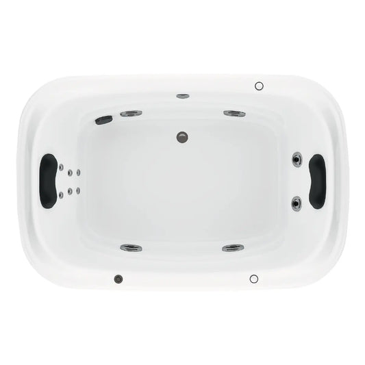 Tina Tulla TotalSpa™ con sistema de hidromasaje, doble cabecera y jets direccionales de alto rendimiento para dos personas.