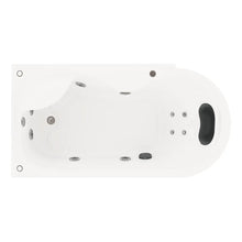 Tina 10-01 TotalSpa™ con sistema de hidromasaje, motobomba de 2.5 HP y diseño empotrable para baño interior.
