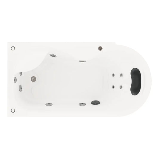 Tina 10-01 TotalSpa™ con sistema de hidromasaje, motobomba de 2.5 HP y diseño empotrable para baño interior.