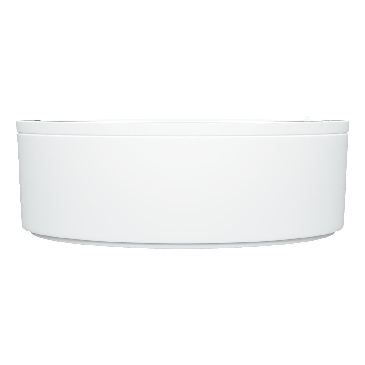 Perfil lateral de la tina 100-02 blanca, ideal para baños modernos