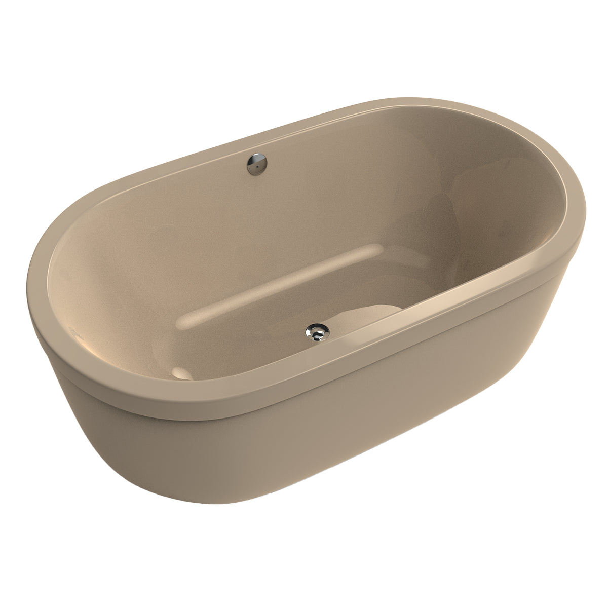 Tina freestanding color beige del modelo 100-03 sin hidromasaje