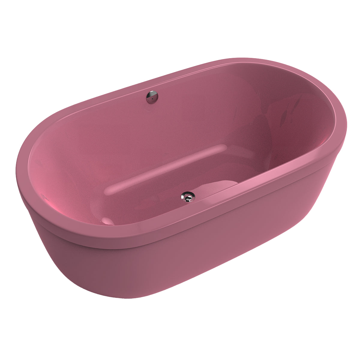 Tina freestanding color rosa fresa del modelo 100-03 sin hidromasaje