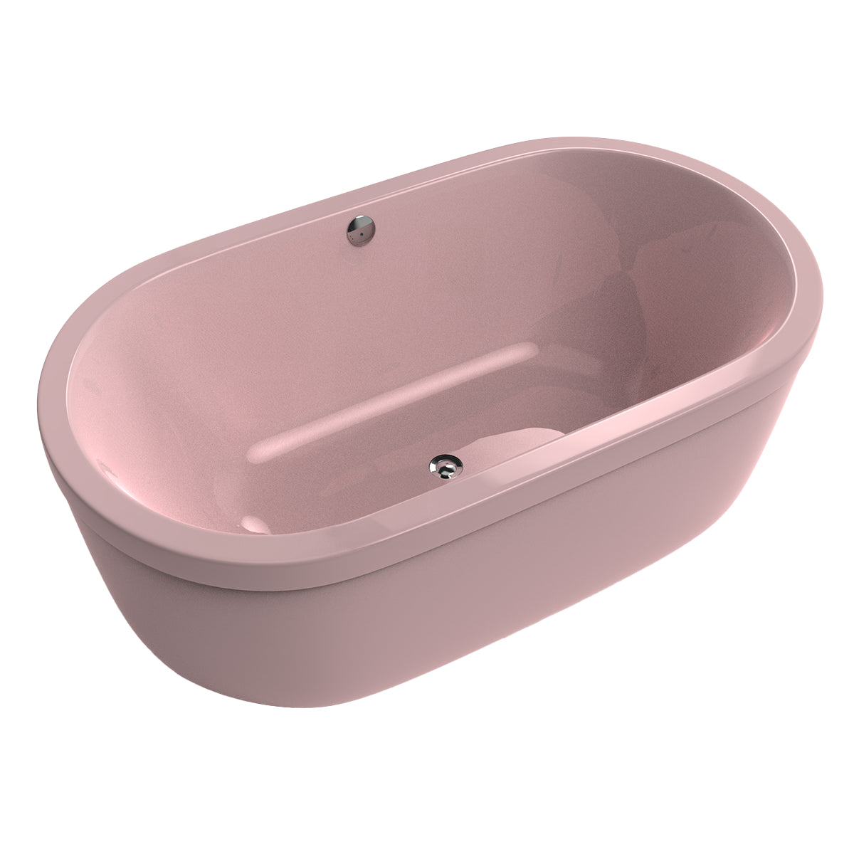 Tina freestanding color rosa fuerte del modelo 100-03 sin hidromasaje