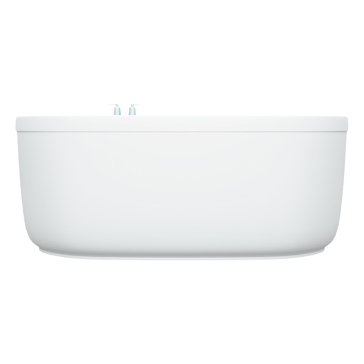 Perfil lateral del modelo 100-03 con acabados suaves, ideal para baños contemporáneos