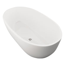 Tina freestanding 100-07 con diseño moderno, vista en ángulo derecho
