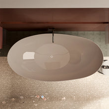 Vita aérea tina freestanding Modelo 100-08 en baño de lujo, fondo cálido con estilo contemporáneo