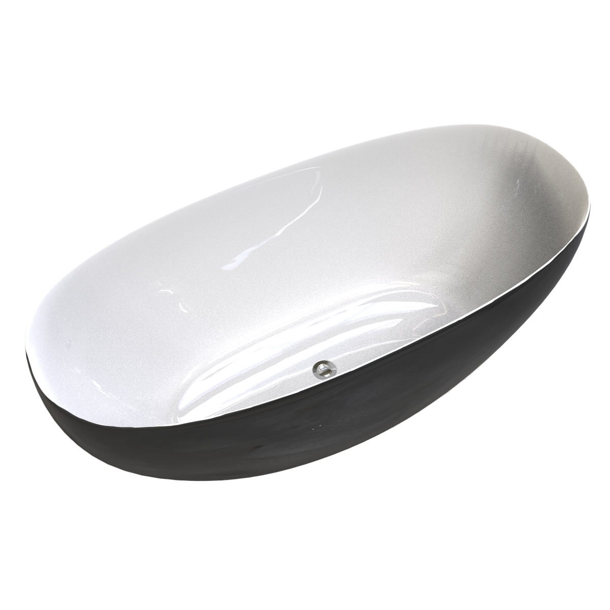 Versión bicolor del modelo 90-03 con interior blanco y exterior negro, estilo moderno