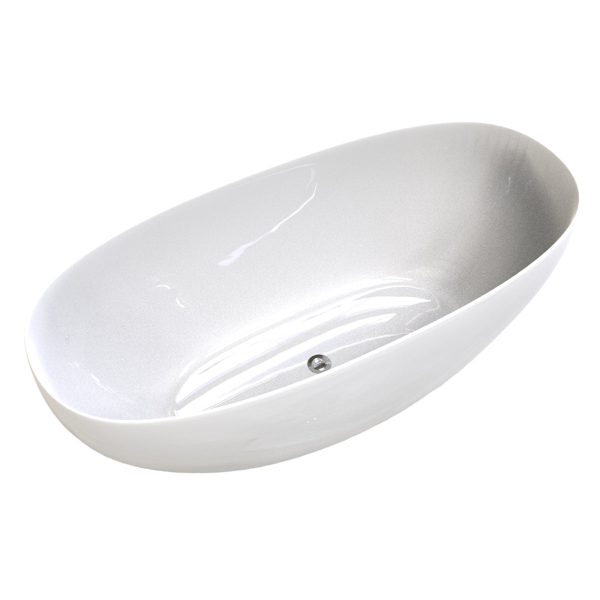 Variante blanca del modelo 90-03, sin sistema de hidromasaje, ideal para baños sobrios
