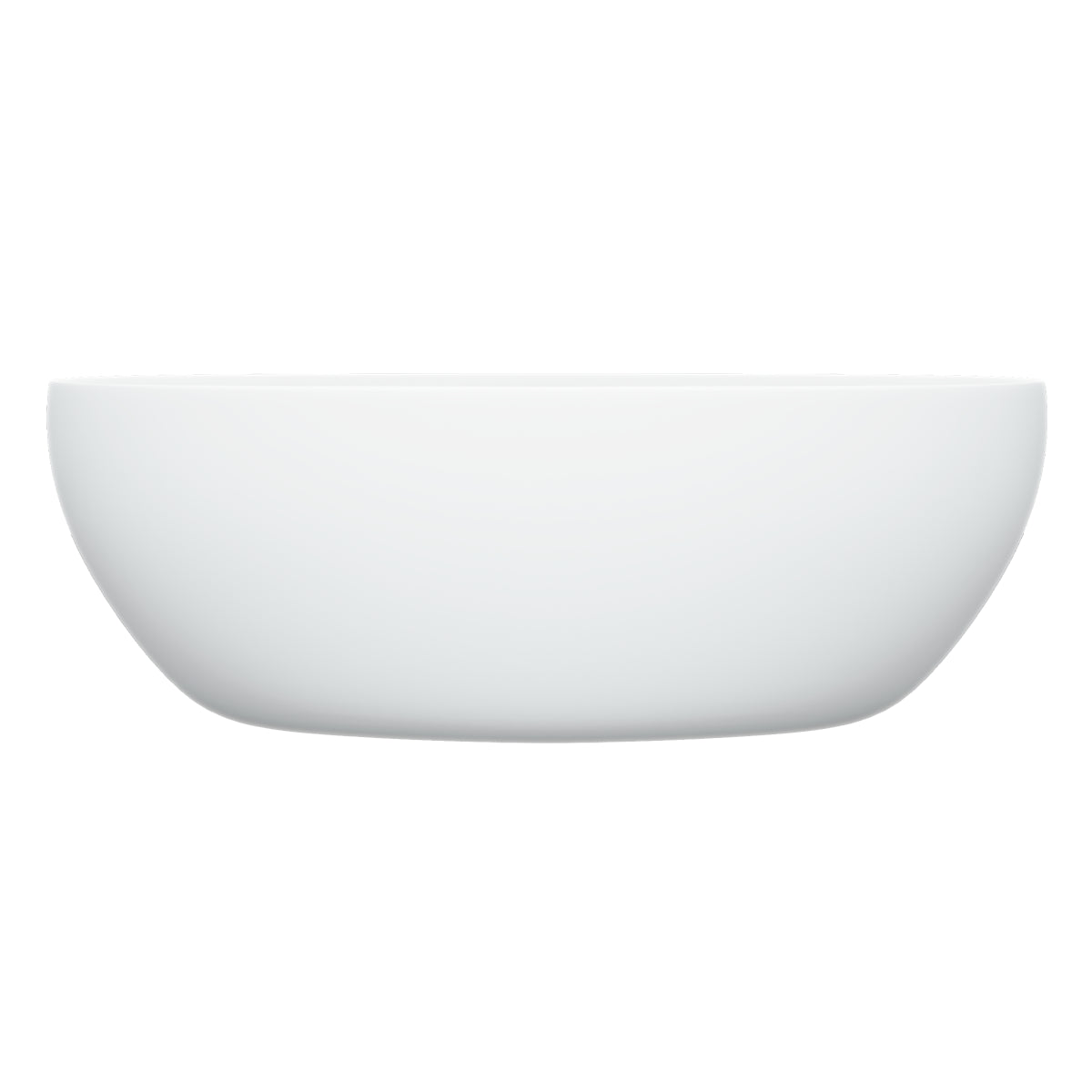 Perfil lateral de la tina 90-03, blanca y estilizada, ideal para baños modernos