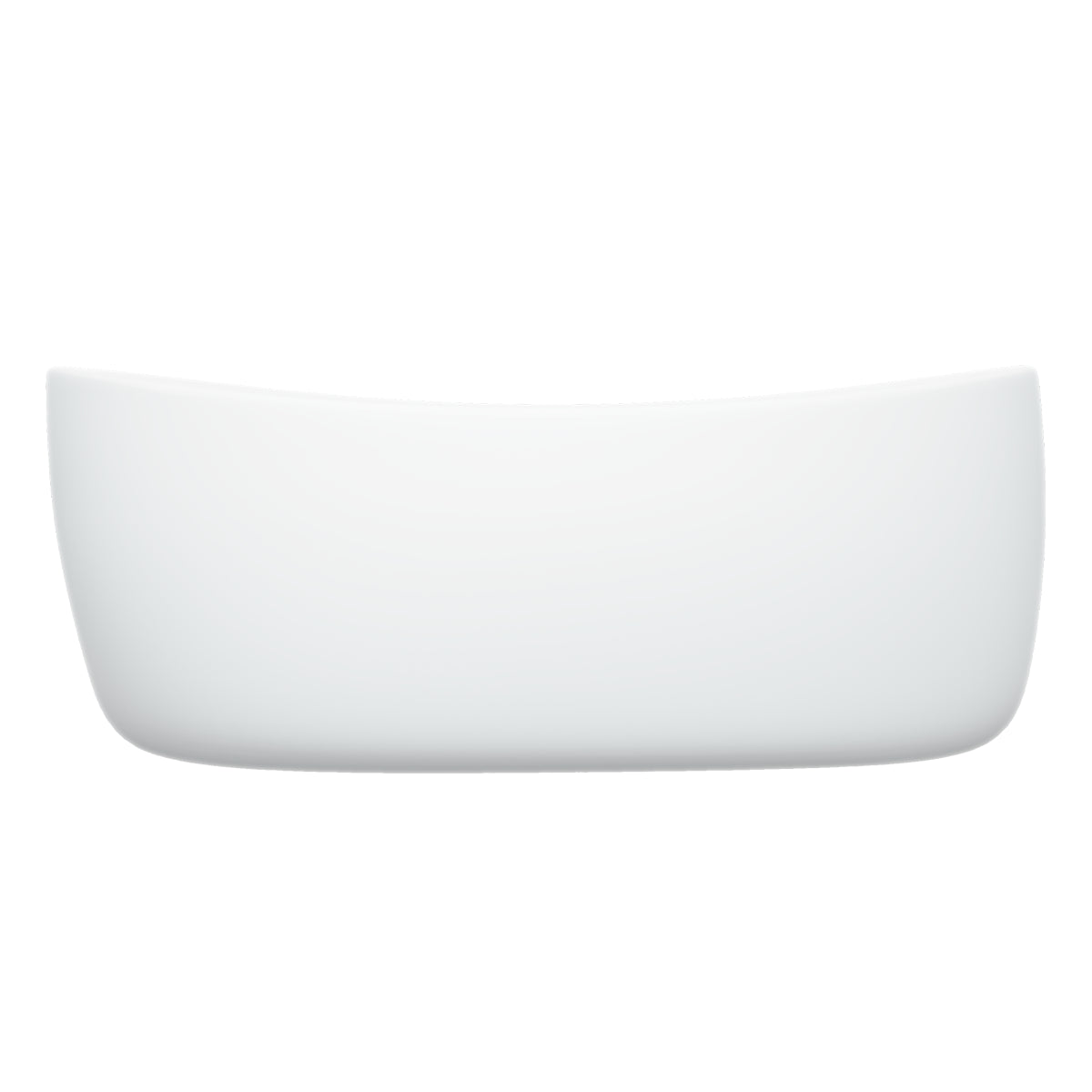 Perfil lateral de la tina freestanding B-02, con faldón de fibra de vidrio