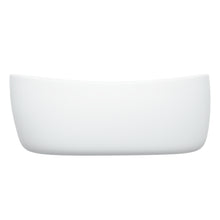 Perfil lateral de la tina freestanding B-02, con faldón de fibra de vidrio