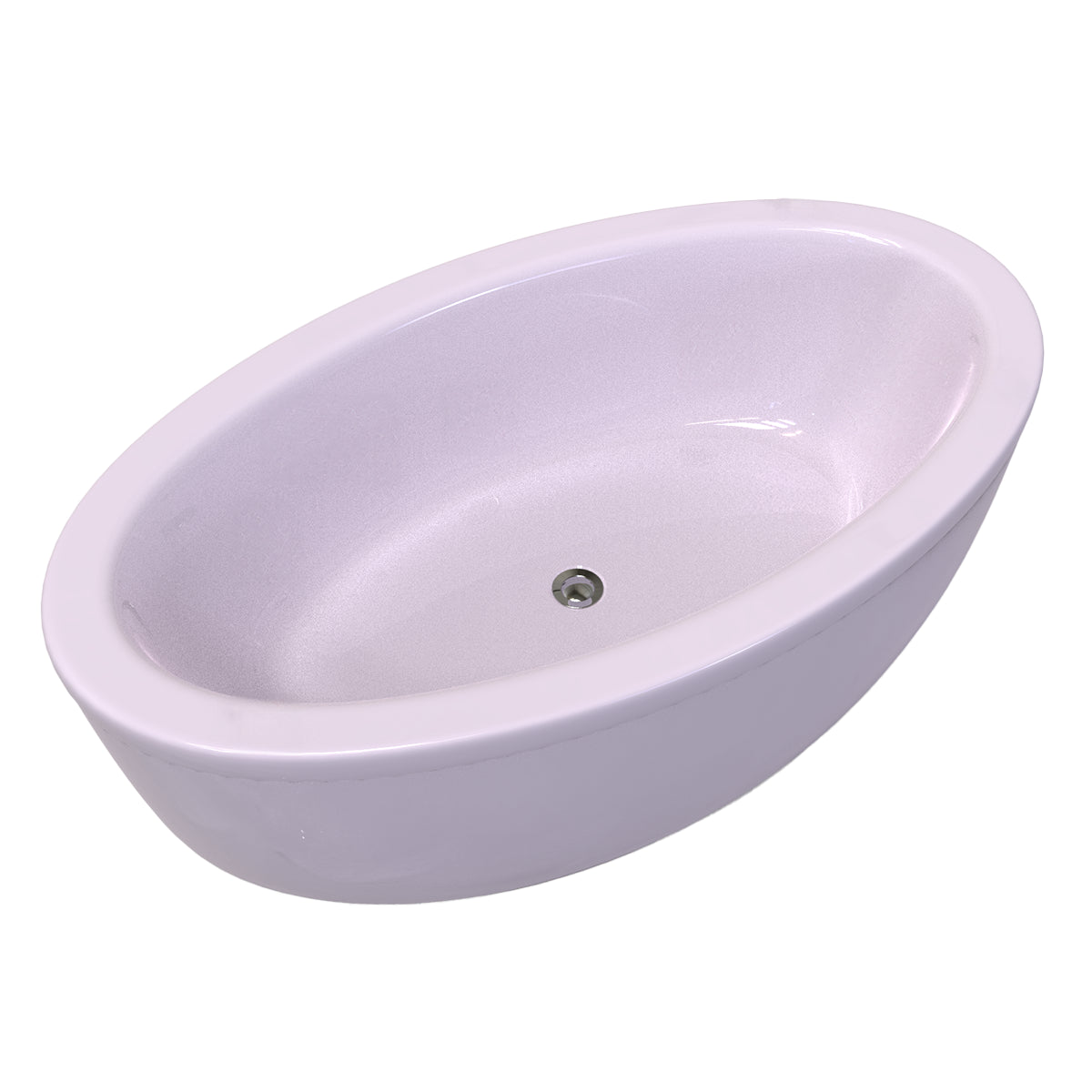 Tina color rosa claro del modelo Dreams sin hidromasaje, estilo sencillo para tina freestanding