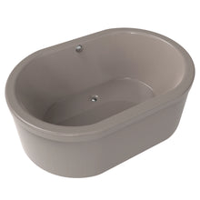 Tina freestanding color arena sin jets, ideal para baños interiores modernos, modelo F-015.