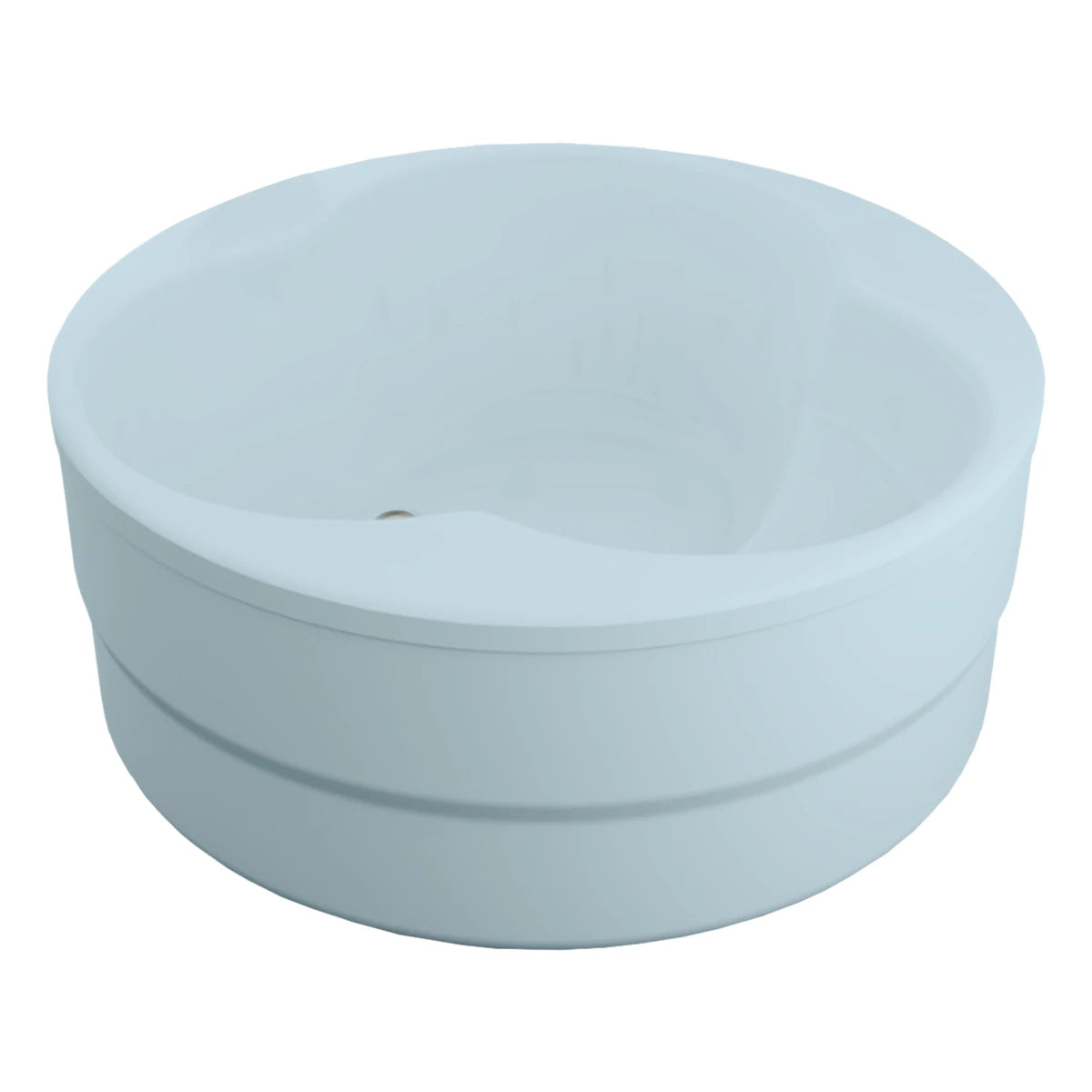 Elegancia compacta para un baño individual | tina de baño Freestanding modelo 100-010