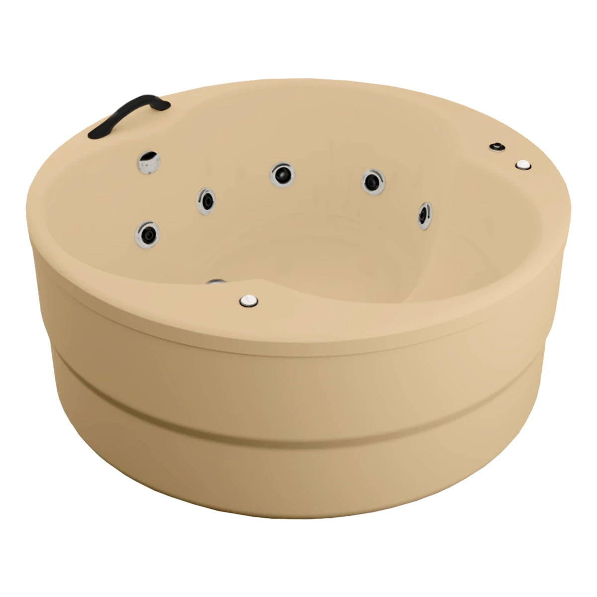 Elegancia compacta para un baño individual | tina de baño Freestanding modelo 100-010
