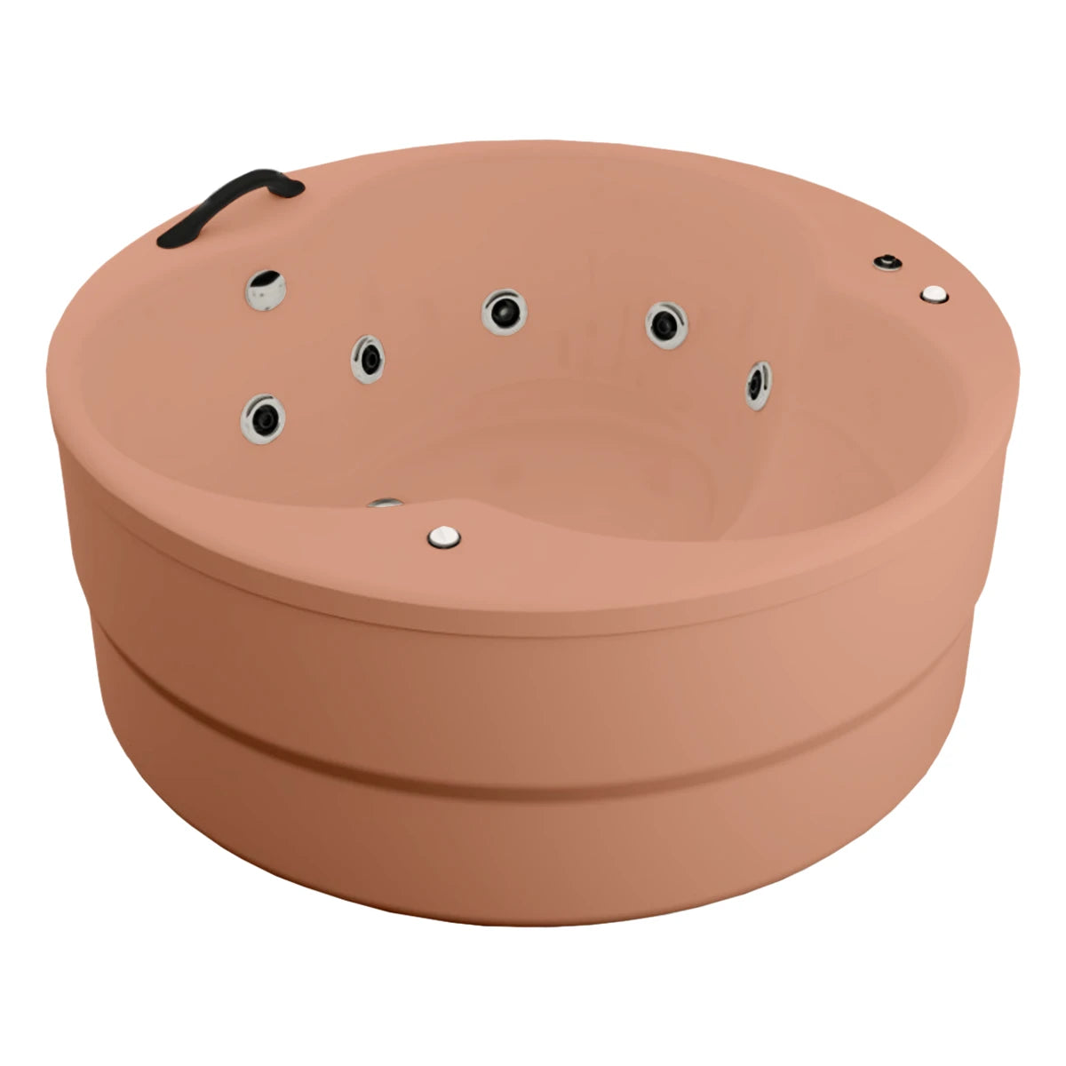 Elegancia compacta para un baño individual | tina de baño Freestanding modelo 100-010