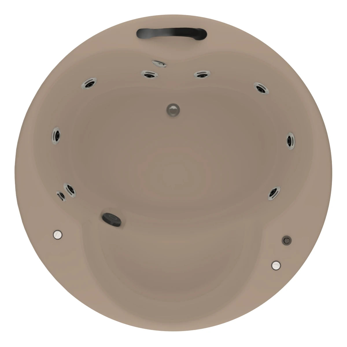 Elegancia compacta para un baño individual | tina de baño Freestanding modelo 100-010