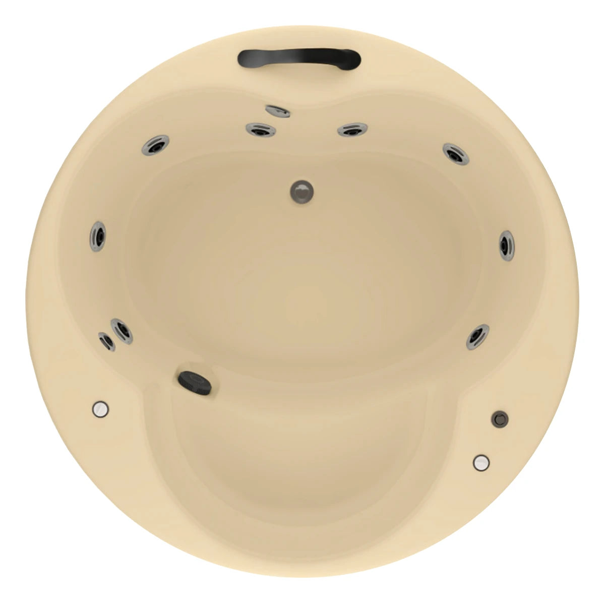 Elegancia compacta para un baño individual | tina de baño Freestanding modelo 100-010