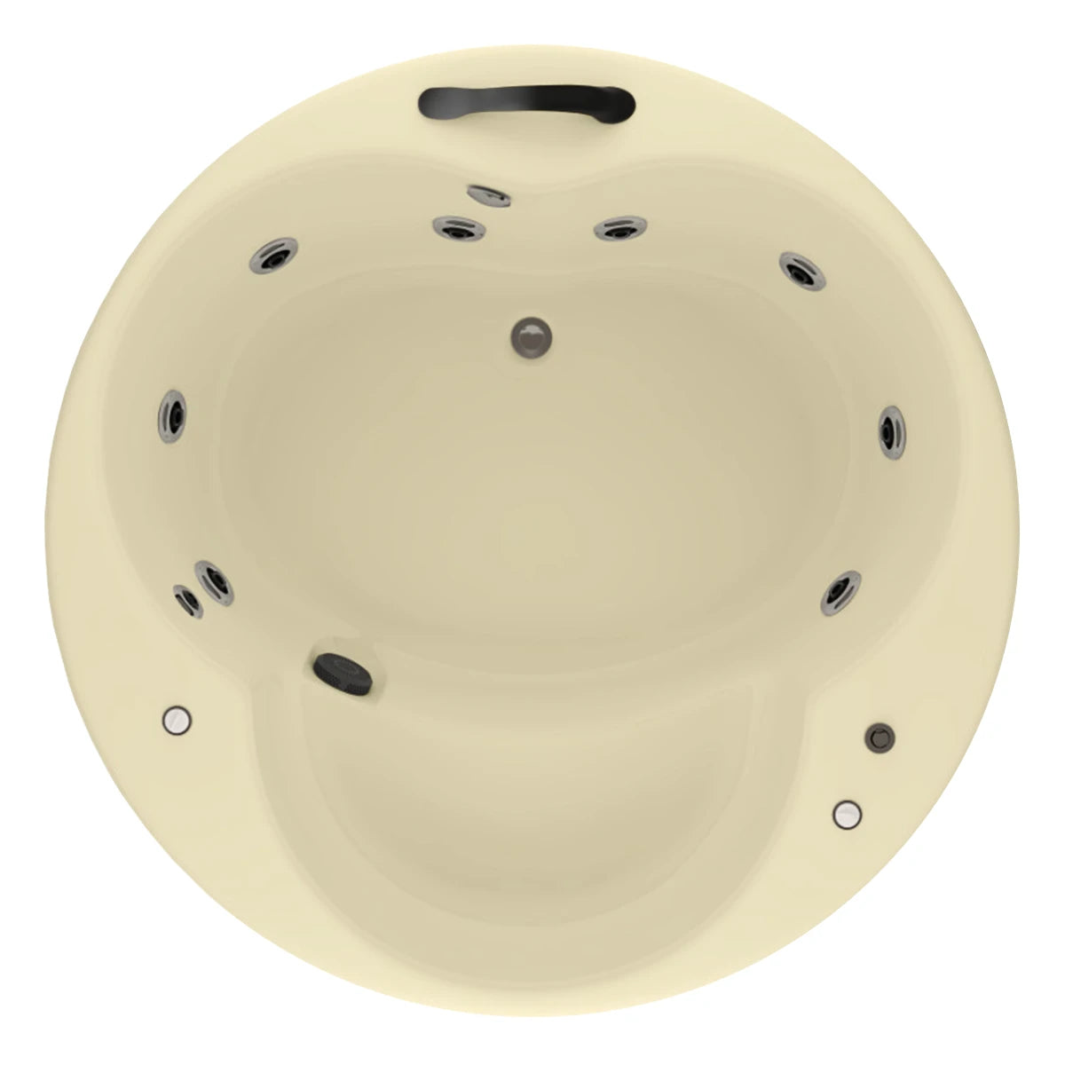 Elegancia compacta para un baño individual | tina de baño Freestanding modelo 100-010