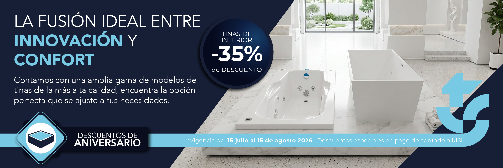 tinas para baño para interior empotrada y freestanding con descuento en totalspa