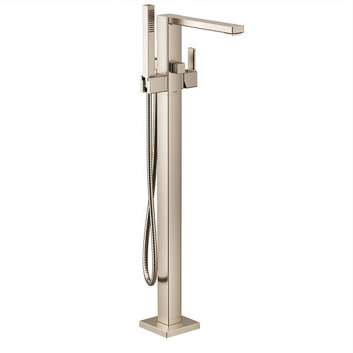 90° llave de pedestal para bañera con ducha de mano